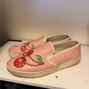 Coach pink slip on shoes